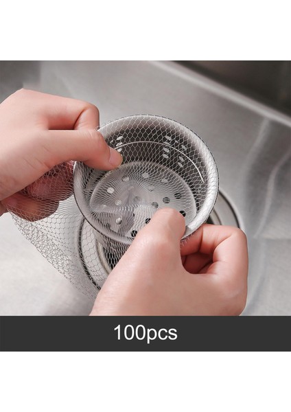 100 Parça Lavabo Filtre Dolu Çanta Mutfak Çöp Çanta Lavabo Süzgeci Mesh Torbası Kaba Mesh (Yurt Dışından) fırsatları