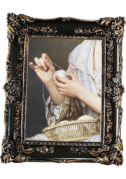 Resim Çerçevesi 5x7 Yağlı Boya Çerçevesi Ekran Çerçevesi Ana Masa Dekorasyonu Siyah (Yurt Dışından)