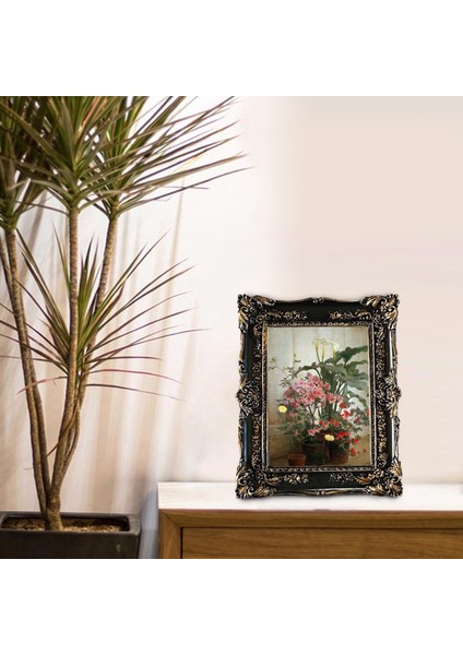 Resim Çerçevesi 5x7 Yağlı Boya Çerçevesi Ekran Çerçevesi Ana Masa Dekorasyonu Siyah (Yurt Dışından) modelleri