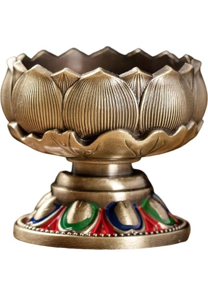 Hassas Tealight Mum Tutucu Tereyağı Lambası Tabanı Ghee Şamdan Ofis Kahverengi Için (Yurt Dışından)