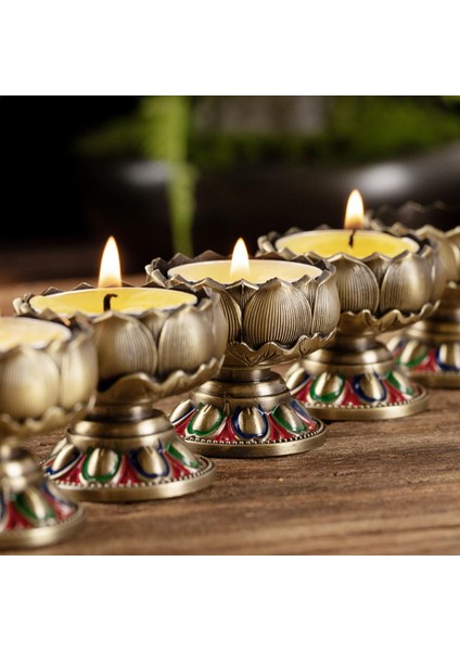 Hassas Tealight Mum Tutucu Tereyağı Lambası Tabanı Ghee Şamdan Ofis Kahverengi Için (Yurt Dışından) indirimleri