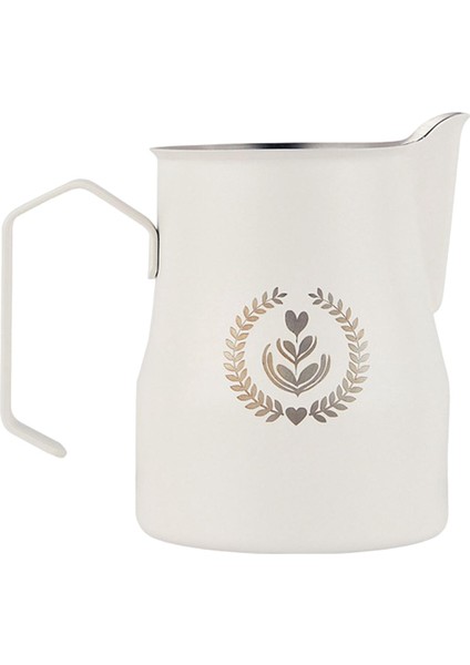 Paslanmaz Çelik Süt Köpüren Sürahi Sürahi Sürahi Sürahi Kabı Yeni Beyaz 350ml A Için (Yurt Dışından) fiyatları