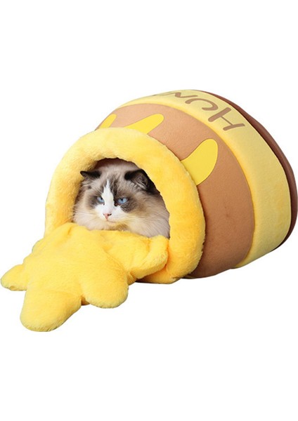 Kedi Yatak Mağarası Çıkarılabilir Yastık Uyku Mağara Yatağı Sıcak Kulübesi Yumuşak Yıkanabilir (Yurt Dışından) fırsatları