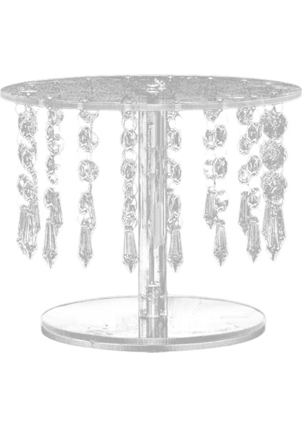 Pasta Stand Snack Tepsisi Kristal Sergilalar Kurabiye Candy Pastry Doğum Günü Için 20cmx15cm (Yurt Dışından)