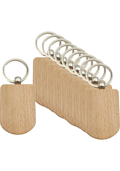 10pcs Zincir Dıy Anahtar Etiketleri Anahtar Halkaları Ahşap Dilimler Bitmemiş Stil C 36x51mm (Yurt Dışından) indirimleri