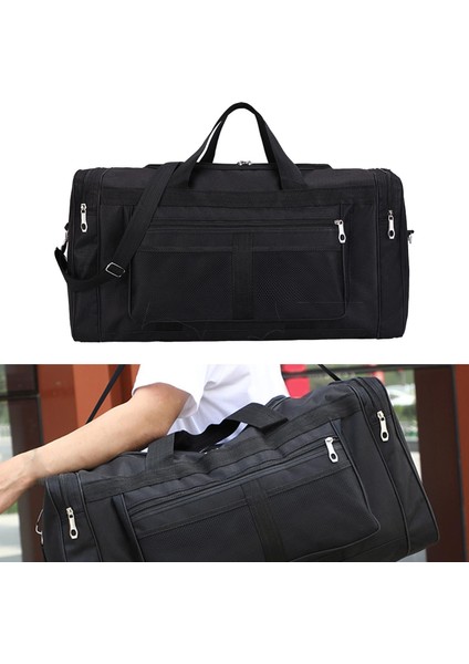 Büyük Kapasiteli Seyahat Duffel Çanta Çanta Su Geçirmez Bagaj Haftalı Çanta Siyah (Yurt Dışından) fırsatları