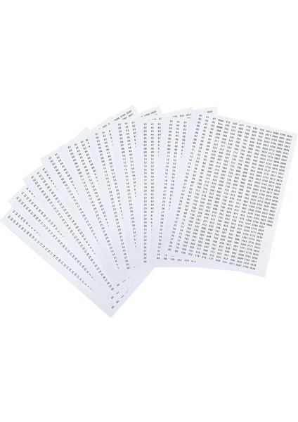 Dmc Floss Numaralı Çıkartmalar Sınıflandırma Etiketleri Harfler Dikiş Aracı Beyaz (Yurt Dışından)