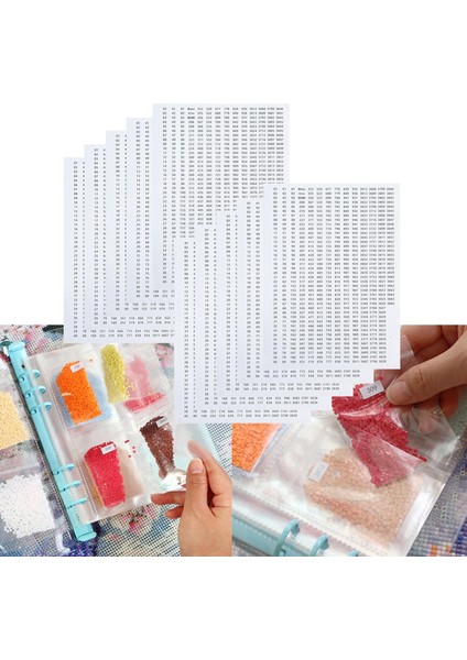 Dmc Floss Numaralı Çıkartmalar Sınıflandırma Etiketleri Harfler Dikiş Aracı Beyaz (Yurt Dışından) indirimleri