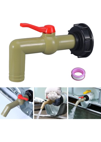 Ibc Tote Tank Adaptörü Bağlantı Hızlı Bağlantı Dişi Iplik Dn25 (Yurt Dışından)