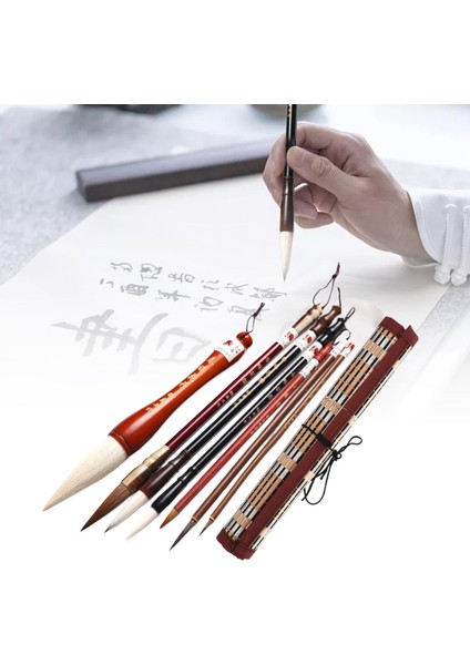 Paintbrush Organizer Roll Hediye 7 Pcs (Yurt Dışından)