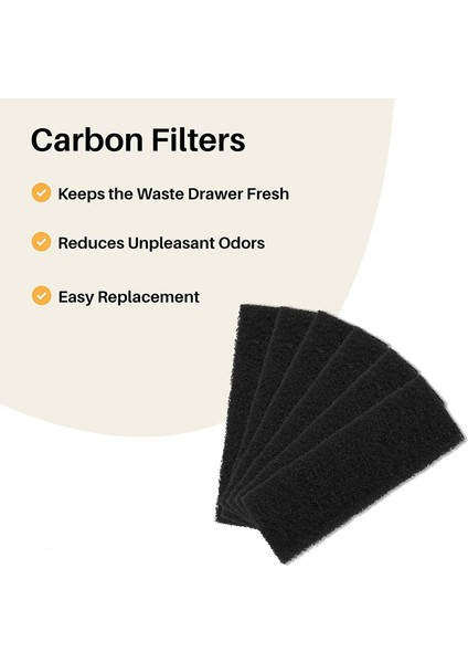 3pcs Yedek Filtre Çöp Kutusu Kutusu Kutusu Kutusu (Yurt Dışından)