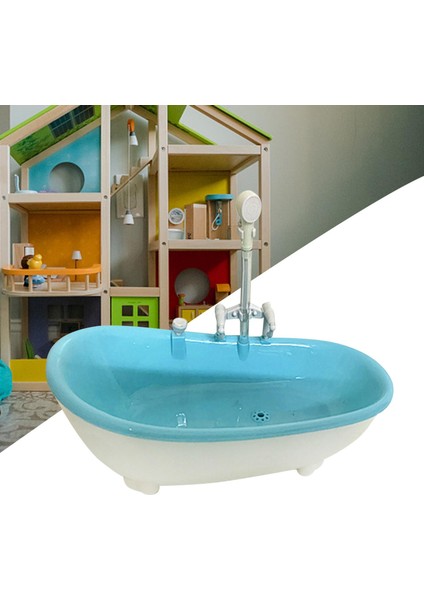 Dollhouse Ahşap Mobilya Aksesuarları Hayat Sahnesi Mavi (Yurt Dışından) indirimleri