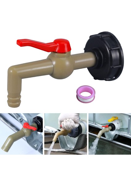 Ibc Tote Tank Adaptörü Bağlantısı Hızlı Bağlantı Iş Parçacığı Parçaları Için Dn15 (Yurt Dışından)