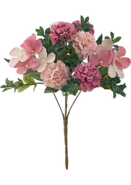 Ipek Ortanca Çiçek Buket Oturma Odası Toplantı Odası Dekor Pembe (Yurt Dışından)