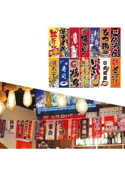 Japon Asılı Bayraklar Banners Suşi Süs Stilleri Için Işareti (Yurt Dışından)