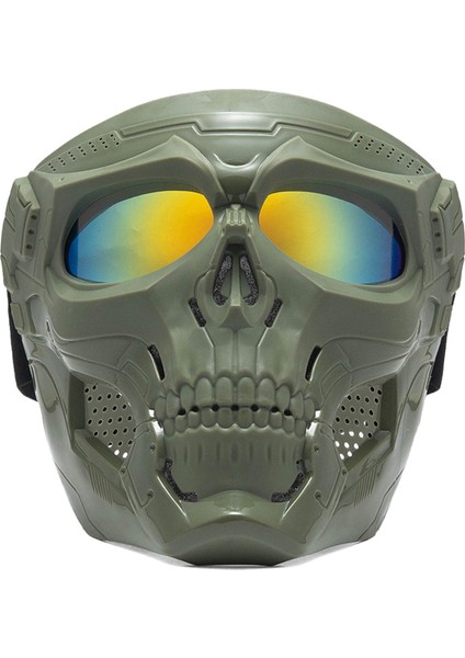 Kafatası Goggles Game Green Red Lens Için Tam Koruması (Yurt Dışından) modelleri