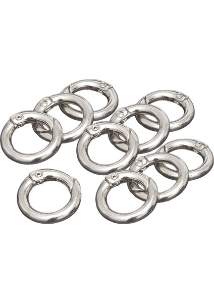 10 Adet Yuvarlak Yay Snap Hooks Anahtar Zincirler Için Yay Karabinası Çanta Argent 20mm (Yurt Dışından) fiyatları