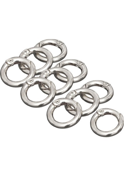 10 Adet Yuvarlak Yay Snap Hooks Anahtar Zincirler Için Yay Karabinası Çanta Argent 20mm (Yurt Dışından) fırsatları