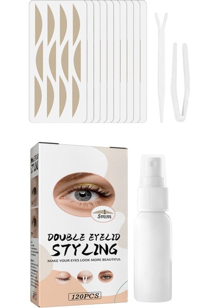 120 Adet Düzensiz Mono Göz Kapakları Için Göz Kaldırma Şeritleri Partisi 4.6cmx8.5cm Ten Rengi (Yurt Dışından)