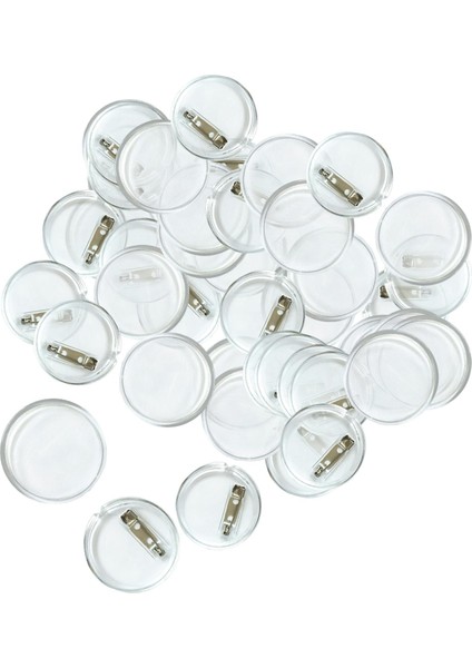 100x Akrilik Tasarımğmesi Pin Dıy Için Dayanıklı Taşınabilir Tur 25mm (Yurt Dışından)