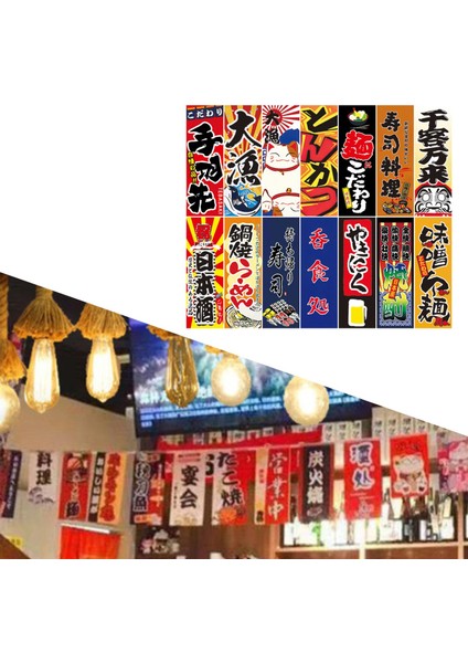 Japon Asılı Bayraklar Banners Suşi Süslemesi Için Işareti (Yurt Dışından)