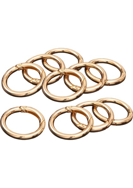 10pcs Yuvarlak Yay Snap Hooks Anahtar Zincirler Için Yay Karabinası Çanta Aureate 33mm (Yurt Dışından) modelleri