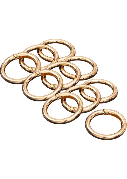 10pcs Yuvarlak Yay Snap Hooks Anahtar Zincirler Için Yay Karabinası Çanta Aureate 33mm (Yurt Dışından) fırsatları