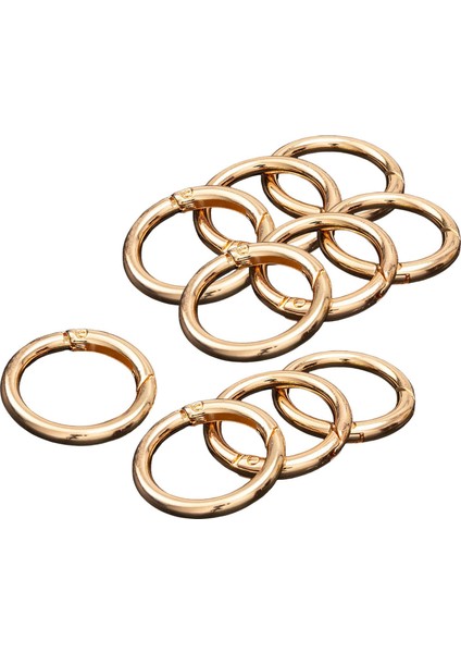 10pcs Yuvarlak Yay Snap Hooks Anahtar Zincirler Için Yay Karabinası Çanta Aureate 33mm (Yurt Dışından) indirimleri