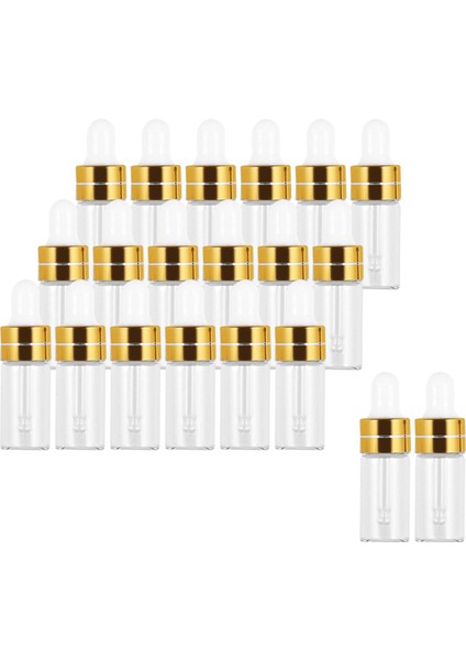 Parfüm Yağları Için Sızdıran Göz Damlaları İle 20x Cam Damlalı Şişeler Altın 3ml (Yurt Dışından) modelleri