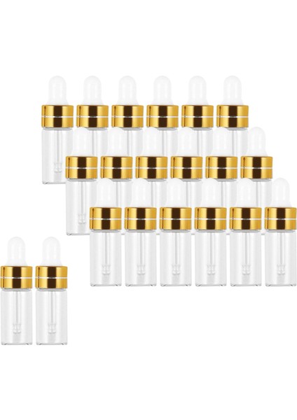Parfüm Yağları Için Sızdıran Göz Damlaları İle 20x Cam Damlalı Şişeler Altın 3ml (Yurt Dışından) indirimleri