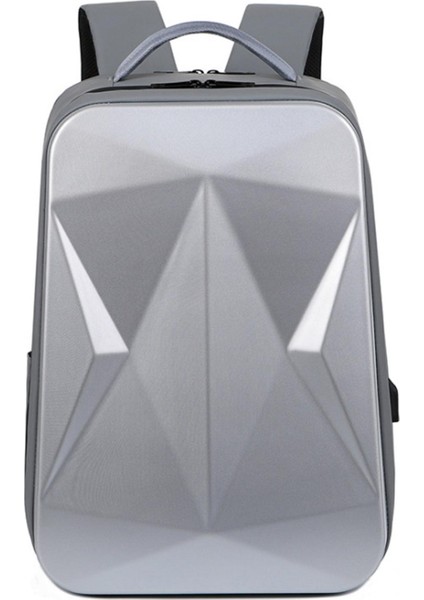 Su Geçirmez Dizüstü Bilgisayar Sırt Çantası Dirençli Sert Gri Yürüyüş (Yurt Dışından)