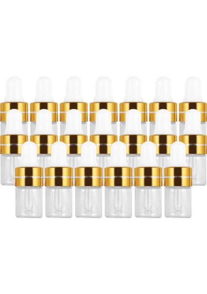 20pcs Boş Cam Damlalık Şişeleri Tentür Şişeleri Vücut Yağları Için Doldurulabilir Altın 1ml (Yurt Dışından) fiyatları