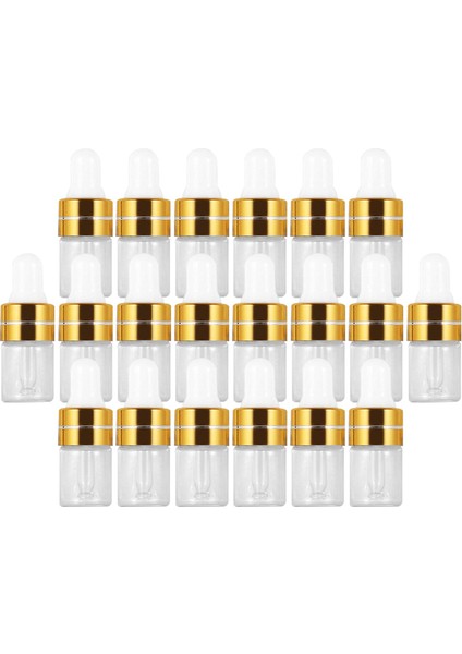 20pcs Boş Cam Damlalık Şişeleri Tentür Şişeleri Vücut Yağları Için Doldurulabilir Altın 1ml (Yurt Dışından) fırsatları