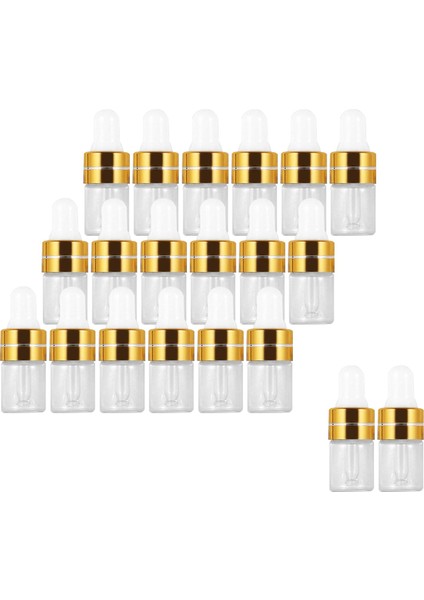 20pcs Boş Cam Damlalık Şişeleri Tentür Şişeleri Vücut Yağları Için Doldurulabilir Altın 1ml (Yurt Dışından) indirimleri