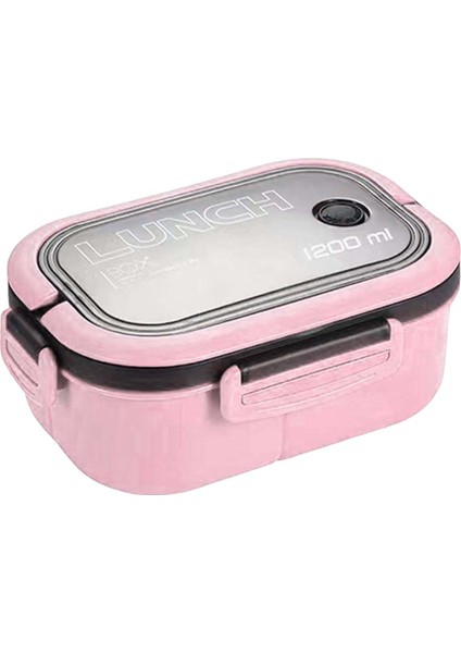 Öğle Yemeği Kutusu Gıda Konteyneri 2 Katmanlar 3 Bölme Bölünmüş Yeniden Kullanılabilir Aksesuar Gül Kırmızı (Yurt Dışından)