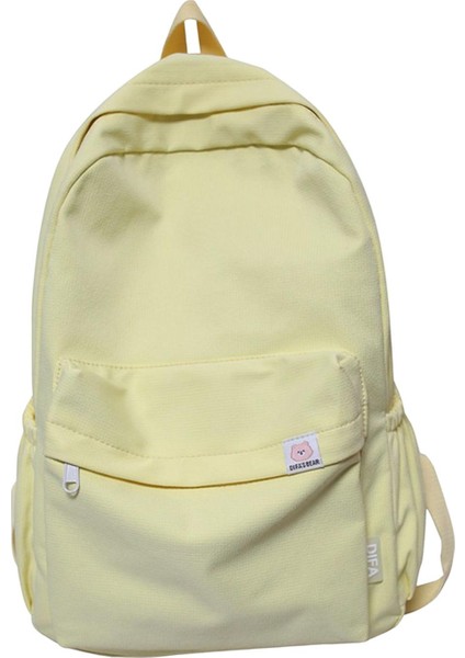 Düz Renkli Sırt Çantası Kamp Için Açık Hava Aktiviteleri Kısa Geziler Sarı (Yurt Dışından)