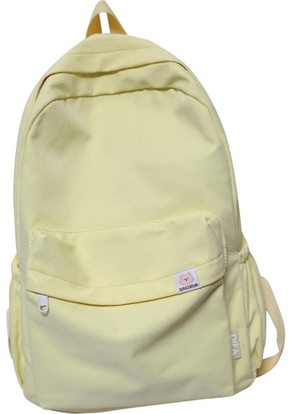 Düz Renkli Sırt Çantası Kamp Için Açık Hava Aktiviteleri Kısa Geziler Sarı (Yurt Dışından) modelleri