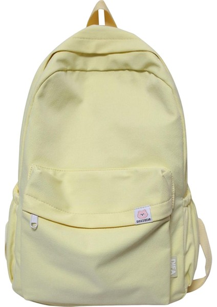 Düz Renkli Sırt Çantası Kamp Için Açık Hava Aktiviteleri Kısa Geziler Sarı (Yurt Dışından) fırsatları