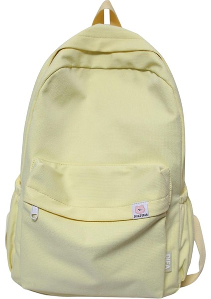 Düz Renkli Sırt Çantası Kamp Için Açık Hava Aktiviteleri Kısa Geziler Sarı (Yurt Dışından) indirimleri