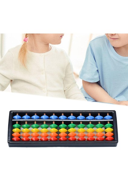 11 Basamaklı Çubuklar Abacus Çocuk Öğrenciler Için Renkli Boncuklarla Hesaplama Aracı (Yurt Dışından)