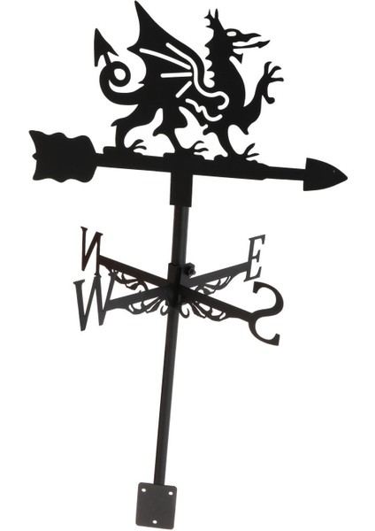 Demir Weathervane Rüzgar Vane Çatı Çit (Yurt Dışından)