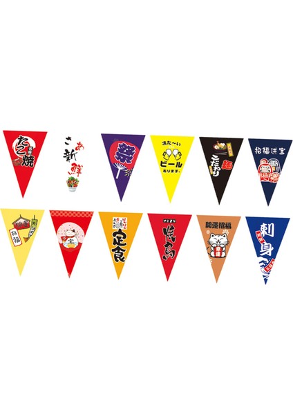 24 Flags Sushi Banner Üçgen Festival Restoranı Suşi M2 20cmx30cm (Yurt Dışından)