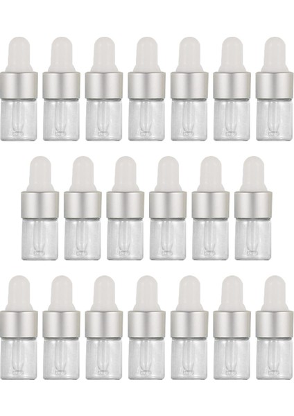 20 Cam Damlalık Şişeleri Parfüm Yağları Için Sıvılar 1 Ml (Yurt Dışından)