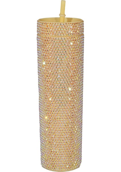 Köpüklü Tumbaları 450ml Rhinestone Tumbler Sarı 450ml (Yurt Dışından)