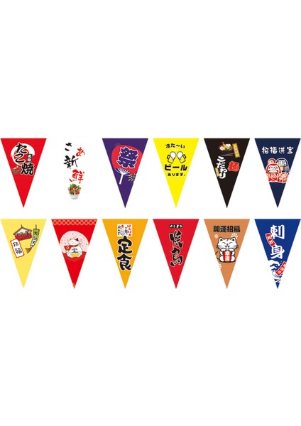 24 Flags Sushi Banner Üçgen Festival Restoranı Suşi M2 20cmx30cm (Yurt Dışından)