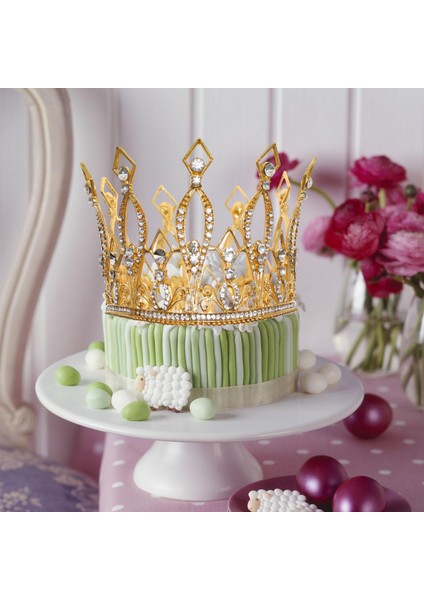 Tiaras Kronları, Tam Yuvarlak Kristalğünı Ve Tiaras Altın (Yurt Dışından)