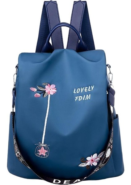 Seyahat Dış Mekan Day Pack Rucksack Mavi Seyahat Için Sıradan Sırt Çantası Omuz Çantası (Yurt Dışından)