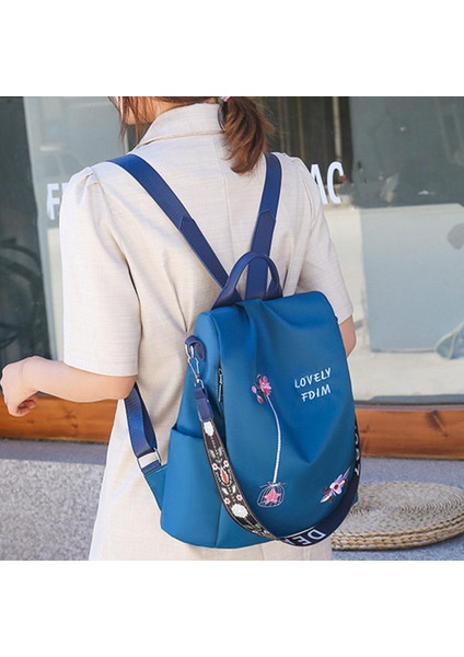 Seyahat Dış Mekan Day Pack Rucksack Mavi Seyahat Için Sıradan Sırt Çantası Omuz Çantası (Yurt Dışından) fiyatları