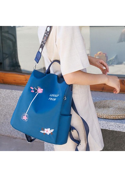 Seyahat Dış Mekan Day Pack Rucksack Mavi Seyahat Için Sıradan Sırt Çantası Omuz Çantası (Yurt Dışından) modelleri