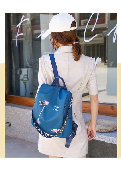 Seyahat Dış Mekan Day Pack Rucksack Mavi Seyahat Için Sıradan Sırt Çantası Omuz Çantası (Yurt Dışından) indirimleri